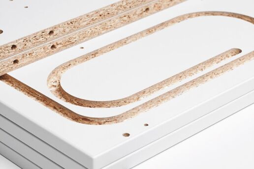 Schrankelemente in Kunstharz beschichtet