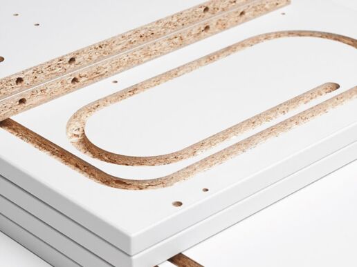 Schrankelemente in Kunstharz beschichtet