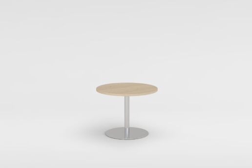 Untergestell chrom, Tischplatte Furnier Eiche