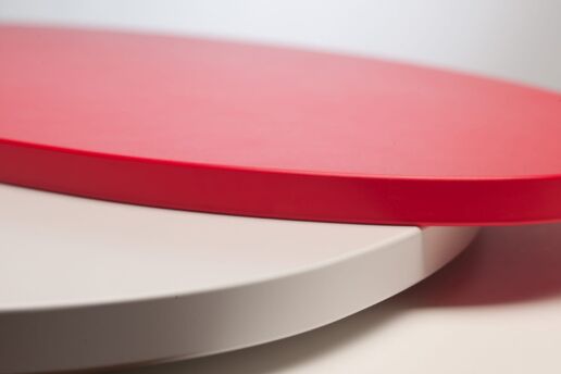 Tischplatten Freiform farblackiert