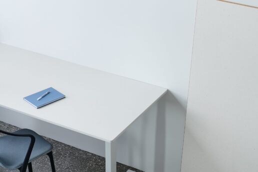 Tischplatte mit abgerundeten Ecken