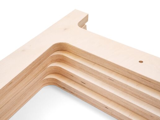 Birken-Multiplexplatten, gefräst für Tischprogramm desk