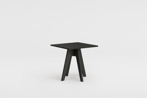 Untergestell schwarz, Tischplatte Linoleum charcoal